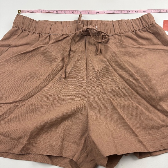 State of Day Linen Blend Sleeveless Pajamas Set Natural Umber Brown L - Picture 7 of 11